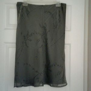 gray shear skirt